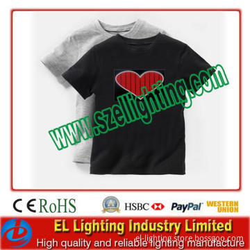 EL Flashing Wireless T-Shirt Music Activated T-Shirts